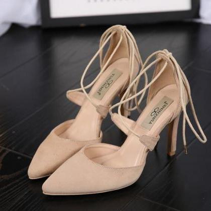 pointed toe open heels
