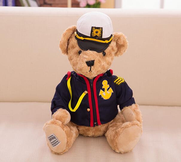 Teddy Bear Plush Toy in Uniform , 30cm Nautical Bear 