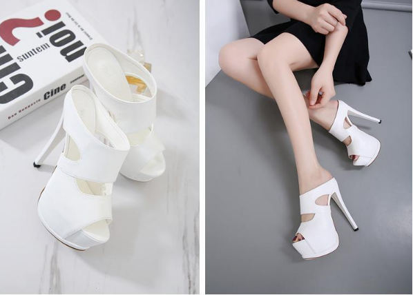 New Korean Version Of High-heeled Shoes, Thick With The Following, Fish ...