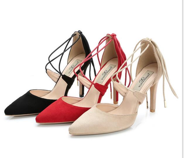 pointed sole heels
